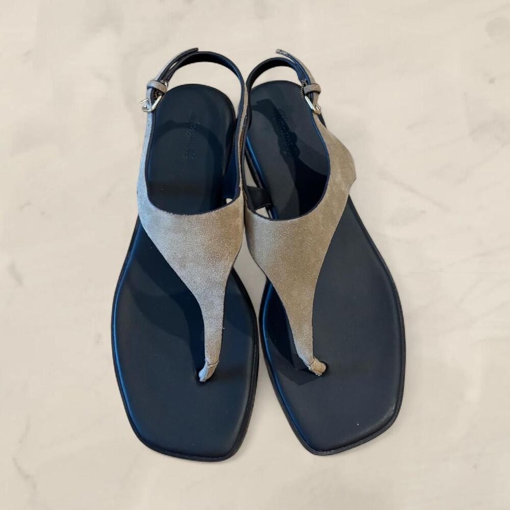 Madewell leather Thong sandals tan size 8